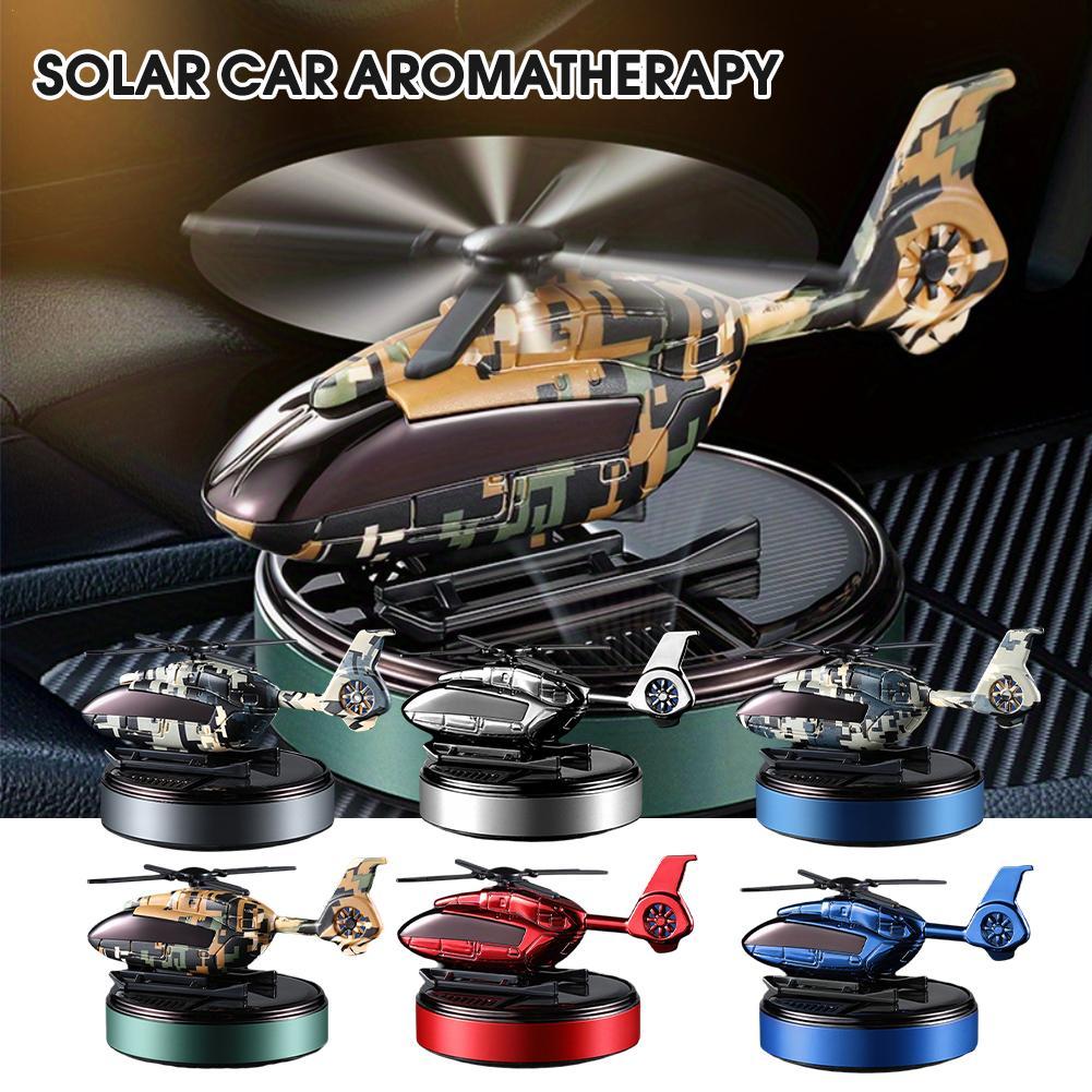 車ソーラー飛行機芳香剤ソーラーヘリコプターインテリアアクセサリートリムプロペラロータリー香水ディフューザー消臭剤