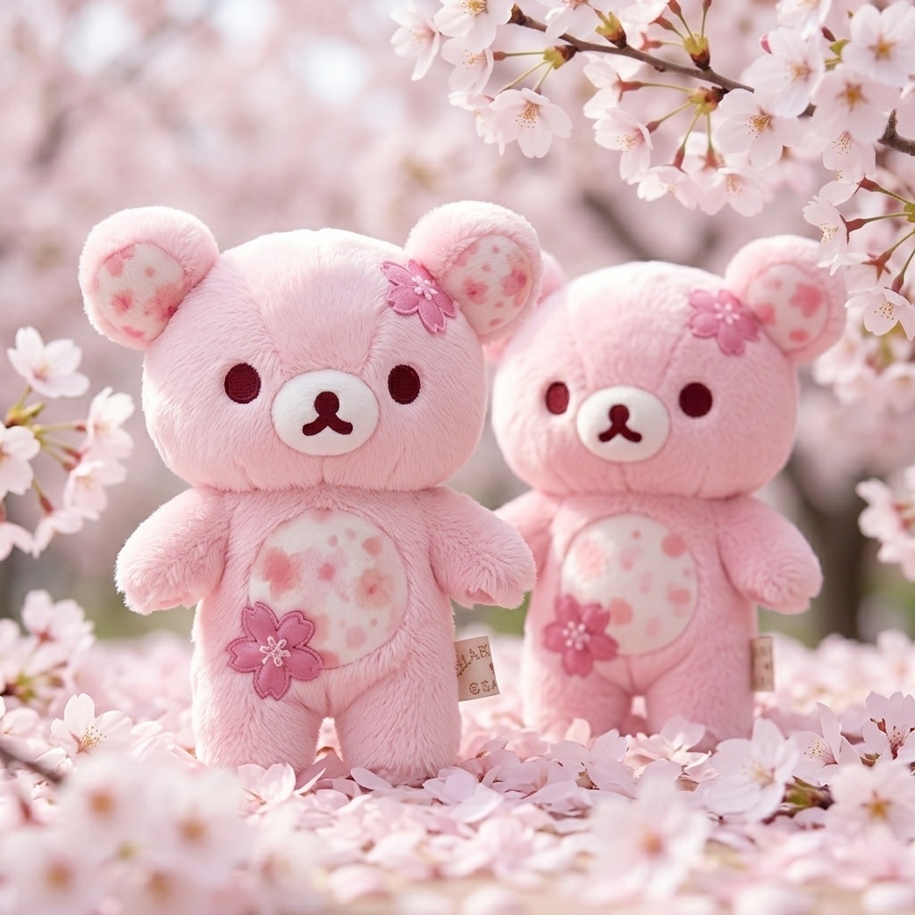 リラックマぬいぐるみ桜リラックマぬいぐるみ 30/40/50 センチメートルクマ家の装飾おもちゃ子供の人形愛らしい誕生日プレゼント