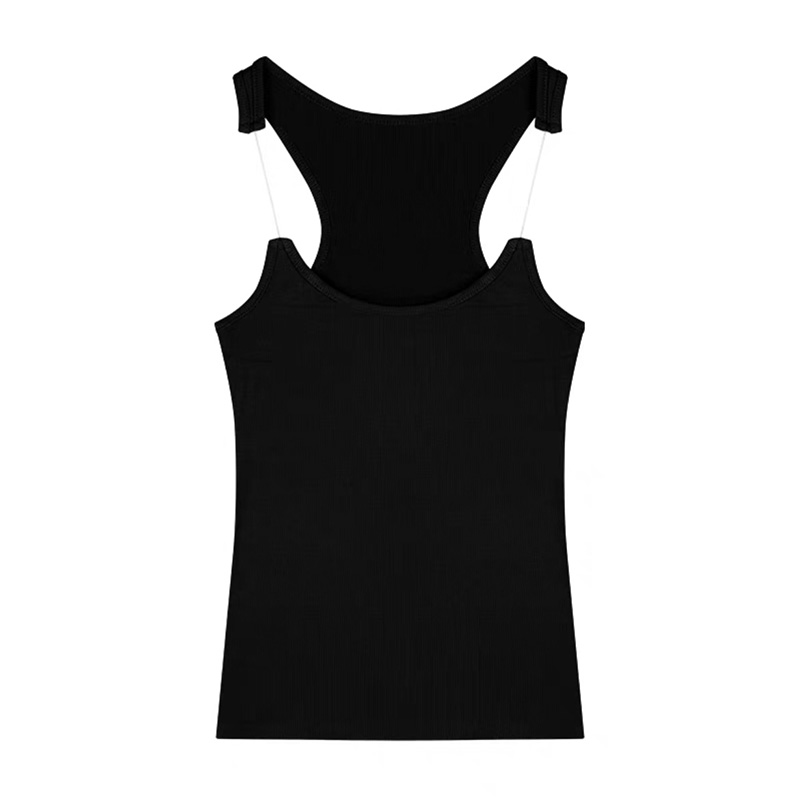 レディース Ypro リブ インビジブル ストラップ タンク トップ キャミソール Tシャツ