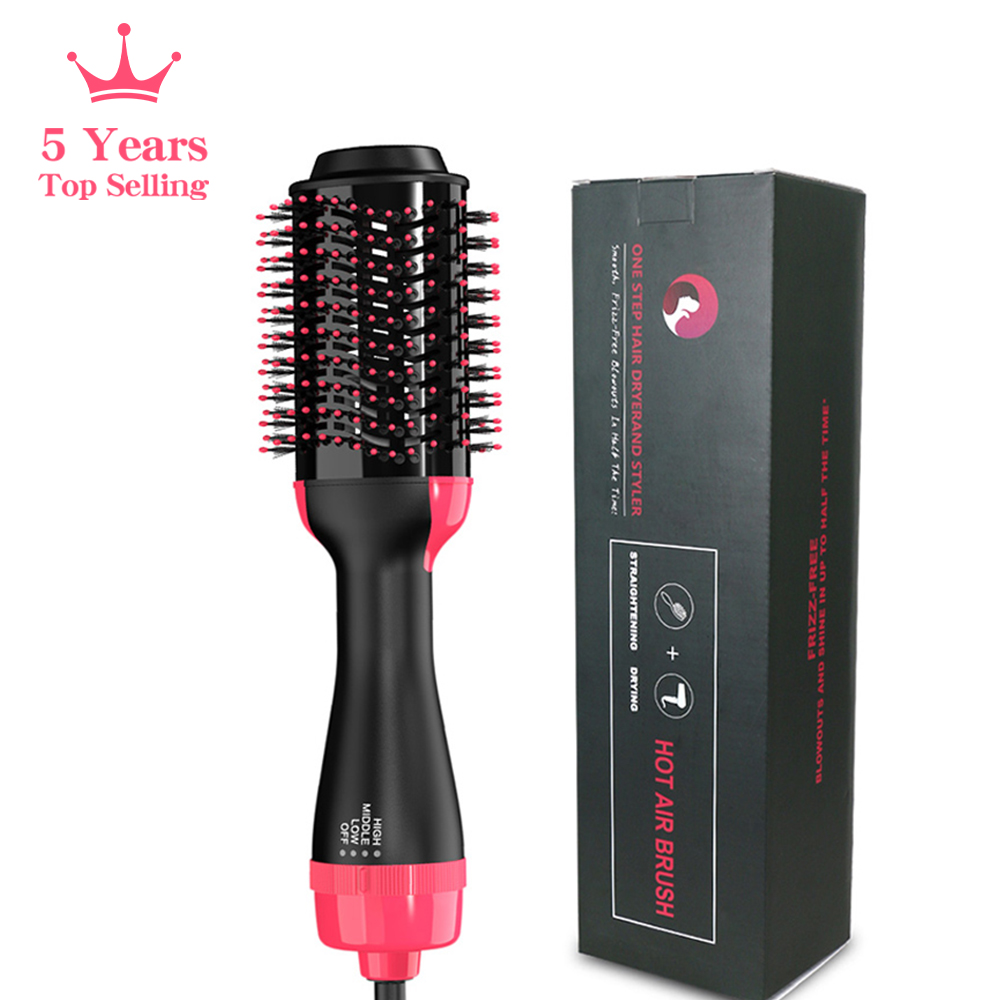 LISAPRO 3 IN 1 熱風ブラシワンステップヘアドライヤーとボリューマイザースタイラーとドライヤーブロードライヤーブラシプロフェッショナル 1000 ワットヘアドライヤー