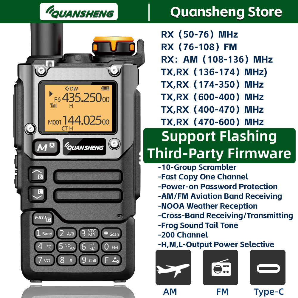 Quansheng UV K5 8 トランシーバー Am Fm 通信双方向無線受信機ハムアマチュア長距離ワイヤレスセットトランシーバー