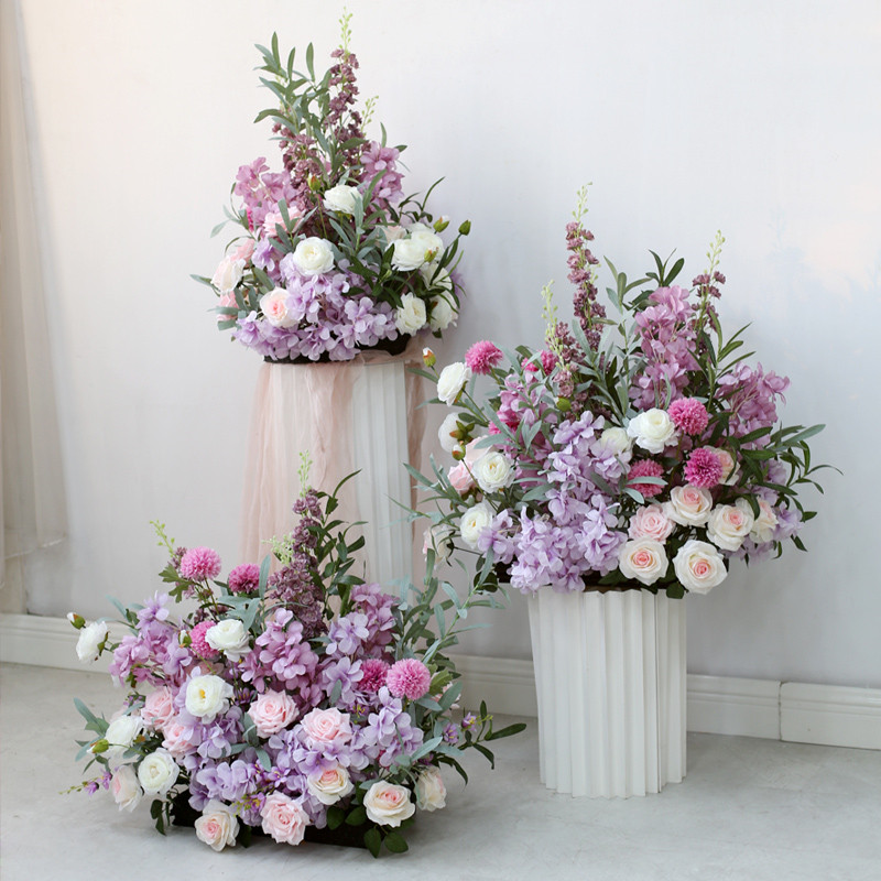 35/40/50/60/70 センチメートル造花ボールシルクセンター装飾結婚式の写真撮影の小道具店花行