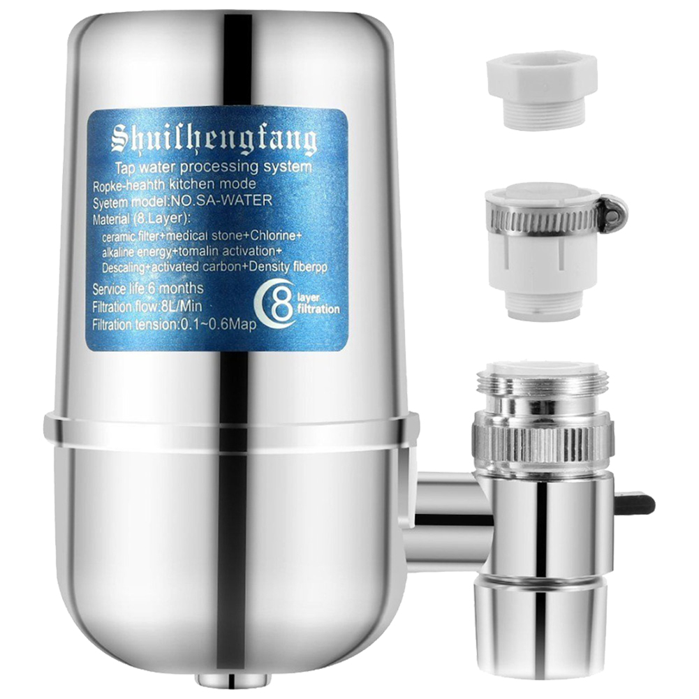 6000L 蛇口水フィルター塩素/重金属を削減水道水フィルター家庭用デュアル出力浄水ろ過システム