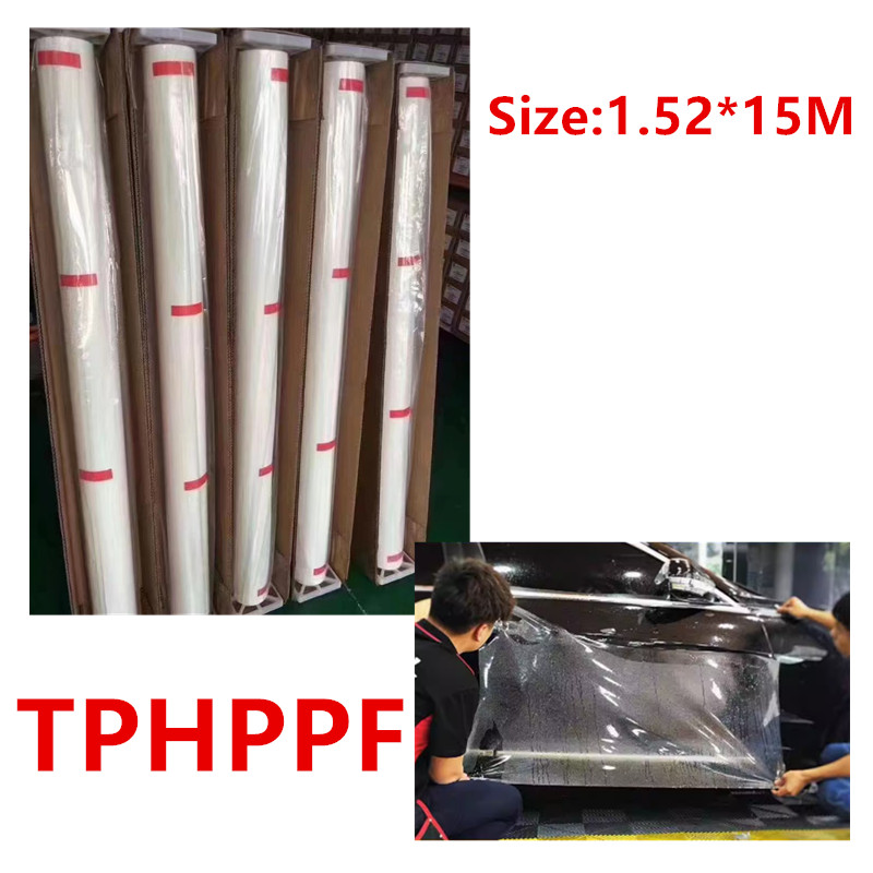 自己修復 TPH PPF ビニール自動車ペイント保護フィルム 3 層の 1.52X15MFilm PPF ビニールラップ付き傷防止カバー