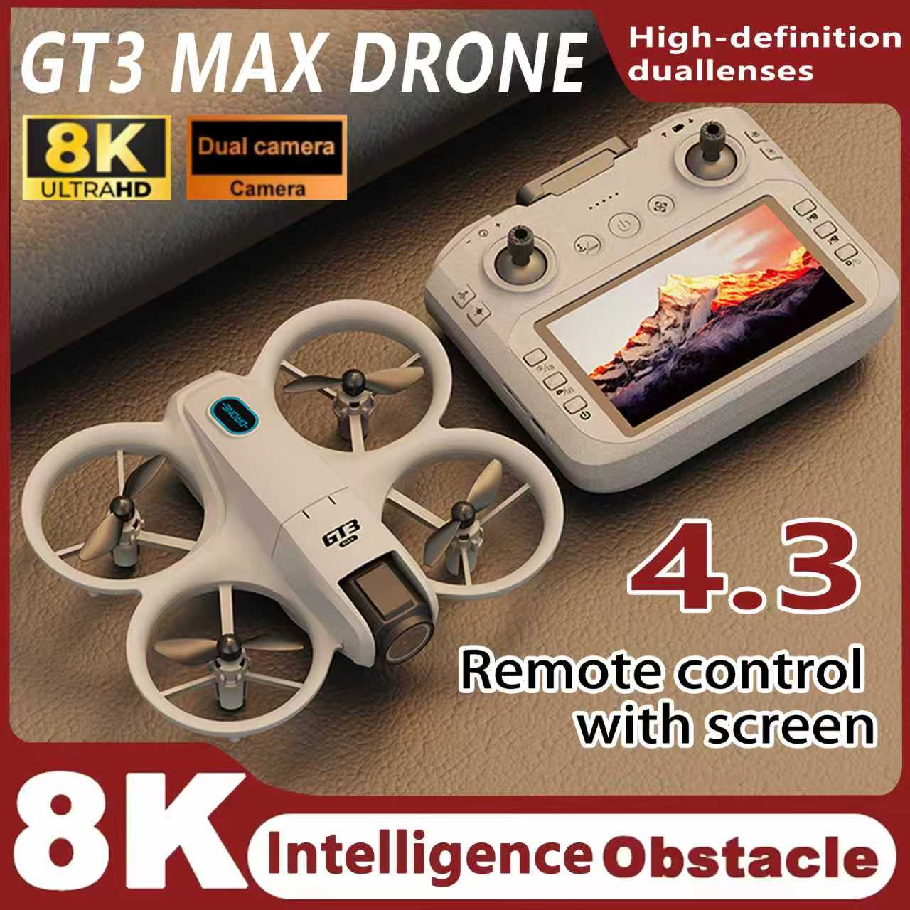 8 18K 5 グラム 2.4 グラム GPS プロフェッショナル HD 航空写真リモートコントロール航空機 HD デュアルカメラ Quadcopter おもちゃギフト GT3 最大 RC ドローン