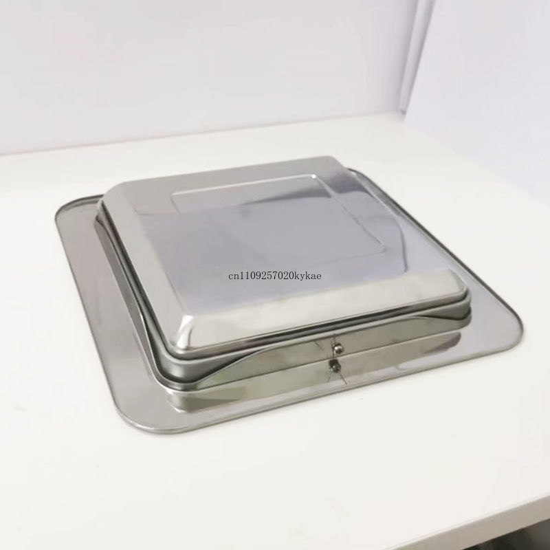 ステンレススチール製凹型キッチンゴミ箱 - 使いやすいバランススイングフラップ蓋付きの内蔵カウンタートップゴミ箱