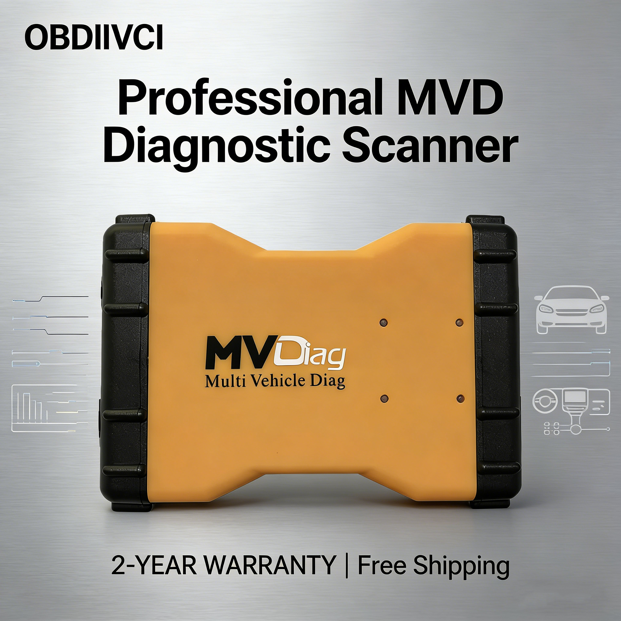 MVD 2021.11 New MVDiag Bluetooth A++PCB TCS Multidiag pro Support W5.00.12 Software Multi diag for Cars Trucks Diagnostic Tool