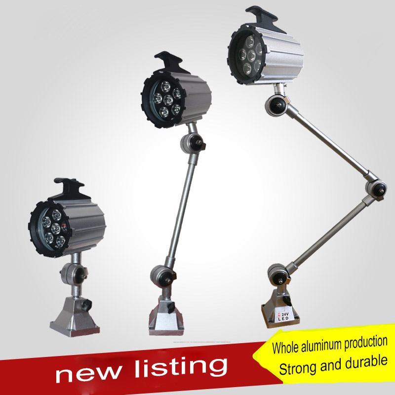 LED 7 ワット/12 ワットロングアーム防水耐油防塵 CNC 工作機械ランプ 24 V/220 V フライス/旋盤/スパークマシンランプ ForIndustrial