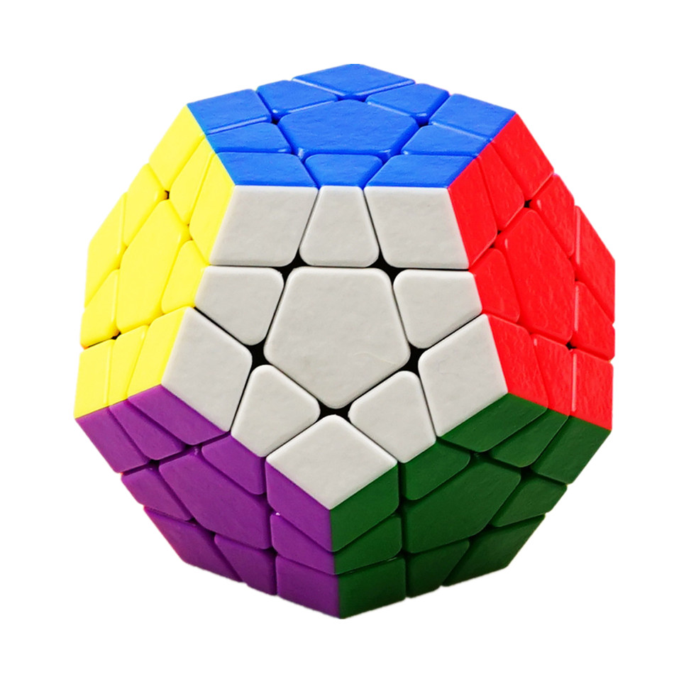 Shengshou 3x3 Megaminxeds キューブ ステッカーレス 3x3x3 宝石マジックキューブつや消し 3 層スピードプロフェッショナル Megaminx パズルおもちゃ