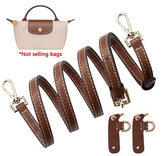 Mini Bags Leather Shoulder Strap Fit For Longchamp Mini Pouch Adjustable Crossbody Small Bag Accessories