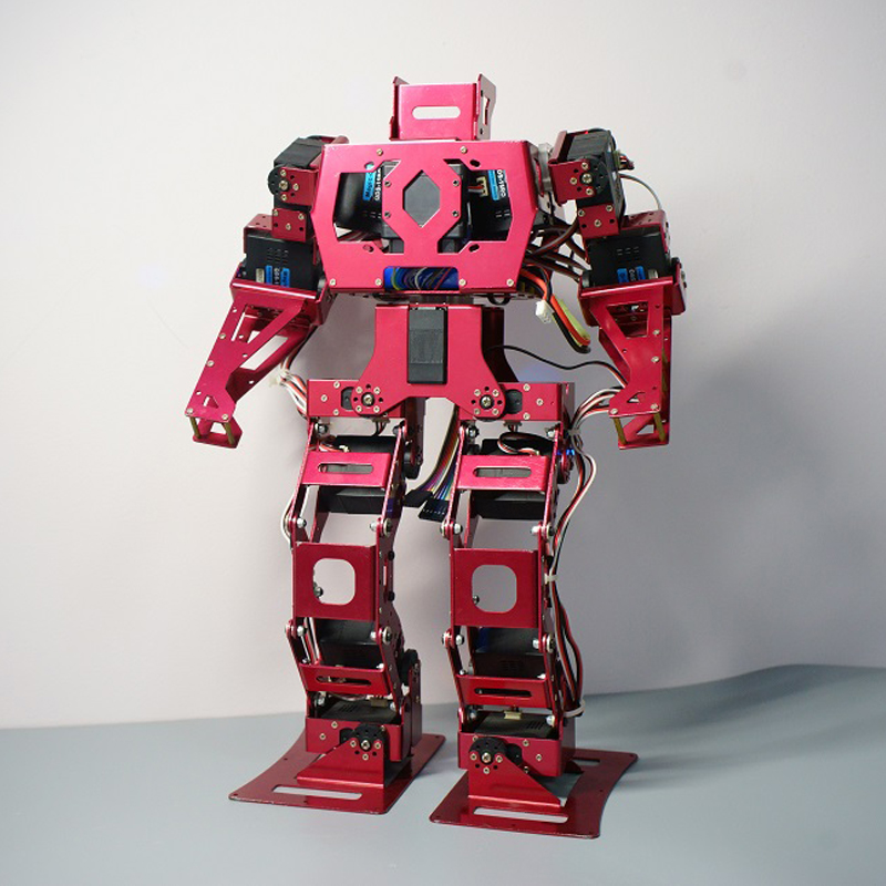 Arduino メタル 15 Dof 二足歩行ロボットデジタルステアリングギアヒューマノイドロボット戦闘ロボットリモートコントロールバトル