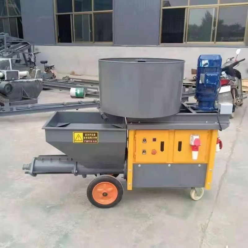 強力なディーゼルエンジンコンクリートモルタル噴霧器屋外作業に適したポータブルセメントモルタル噴霧機
