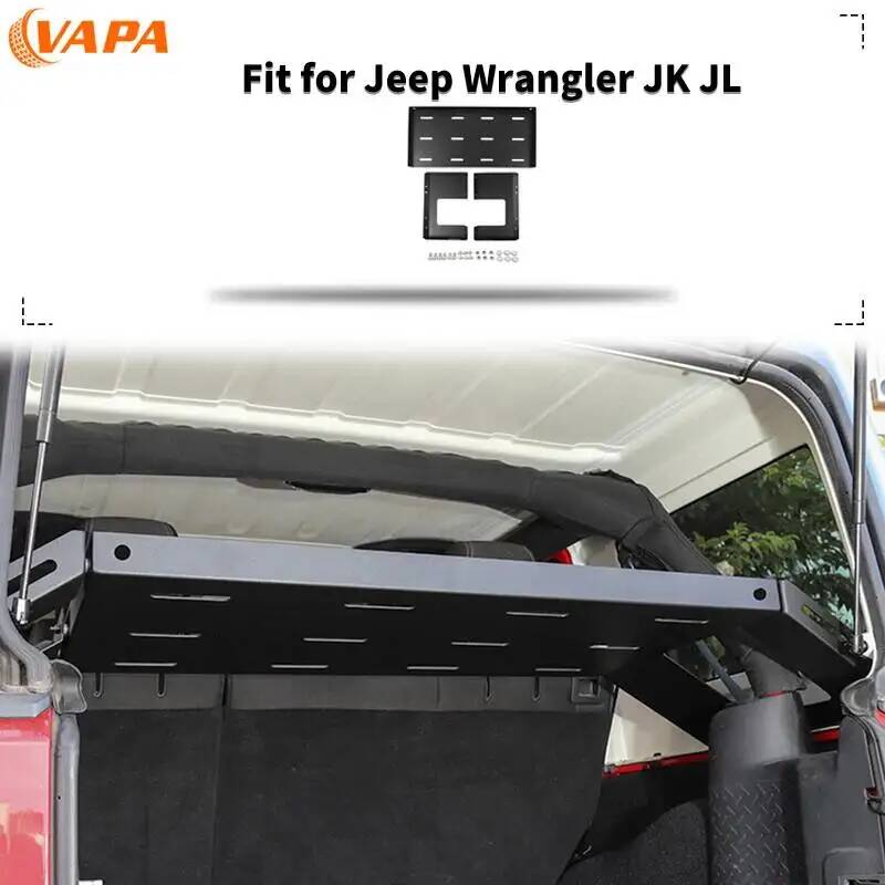 車のトランク拡張収納ラック棚貨物金属キャリアジープラングラー JK JL カーアクセサリー