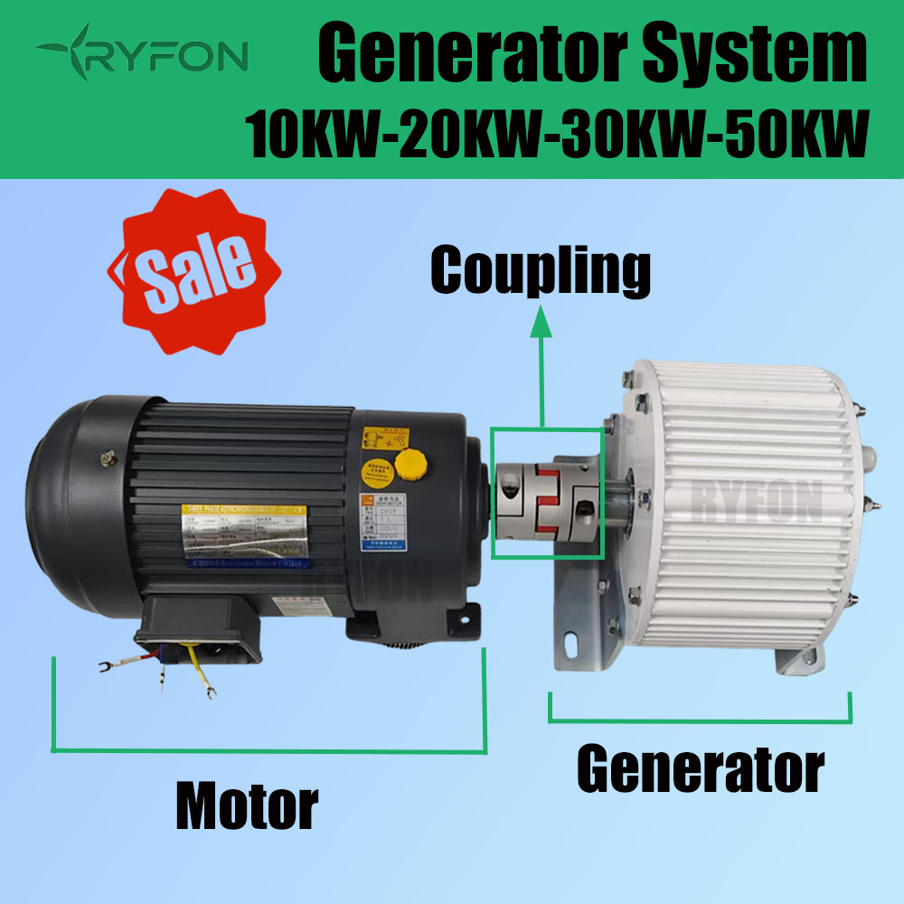 10KW 20KW 30KW 50KW 永久磁石発電機フリーエネルギーオルタネーターセット磁気モーター付き家庭/中庭/農場用