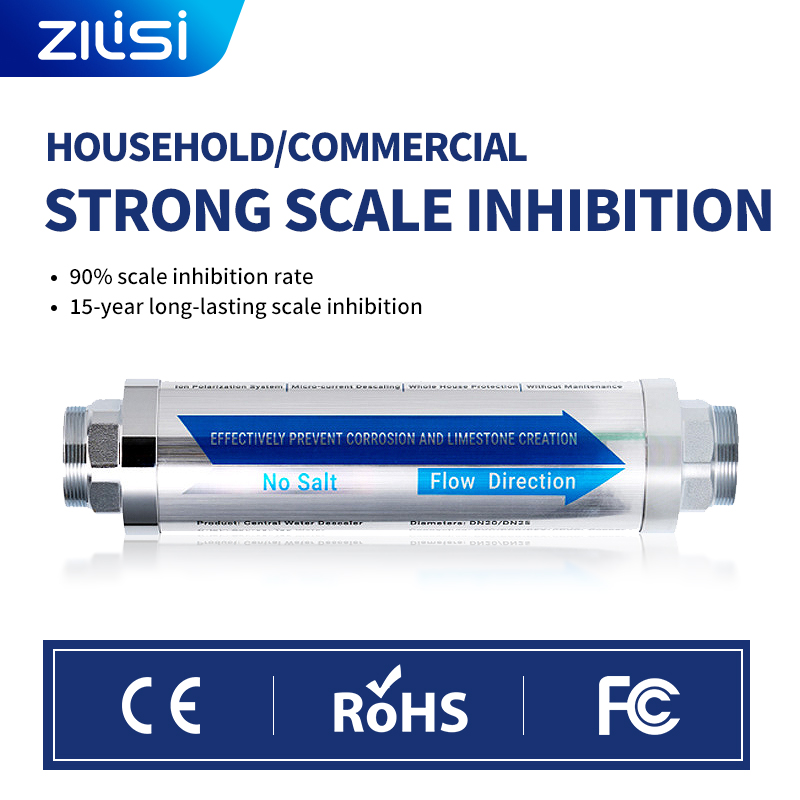 ZILISI 中央軟水器 10 トン高流量スケール抑制浄水器軟水器全体の家プレフィルター