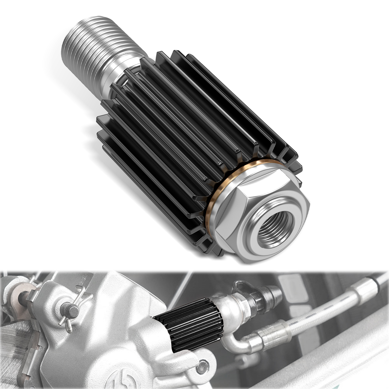 NICECNC ハスクバーナ TE 300 2022-2024 TE 250 FE 250 FE 350 FE 450 501 TX 300 リアブレーキキャリパークーラー KTM EXC 300 SXF 450