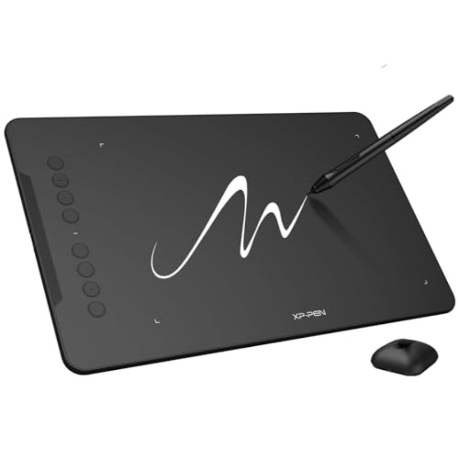 XPPen 更新 Deco 01 V3 描画タブレット - 16384 レベルの圧力 バッテリー不要のスタイラス、10x6 インチ OSU グラフィック タブレット、8 つのホットキー f