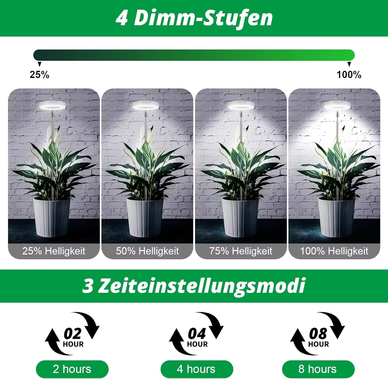 HOMEFISH フルスペクトル屋内ソーラー LED 成長ライト、4 ギア調光、多肉植物、フラワーフロア伸縮フィルライト
