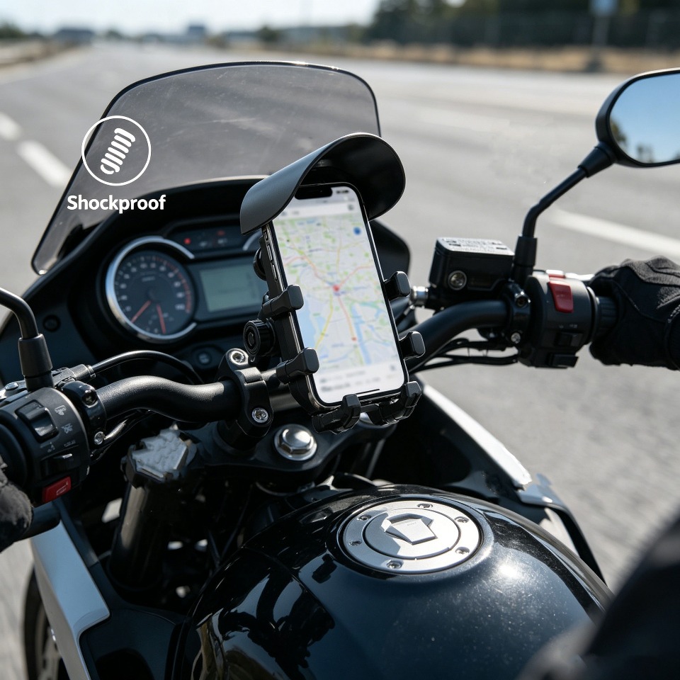 オートバイ電話マウント 15 ワットワイヤレス充電 30 ワットタイプ C 18 ワット USB ハンドルバー 8 爪防振バイクスクーターバイク iPhone
