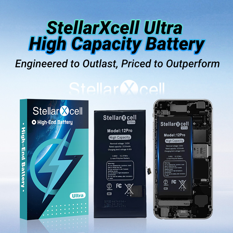 StellarXcell ウルトラ オリジナル バッテリー 大容量セル iPhone 7037 TI 11 Xs 12Pro 13 Mini14 15ProMax IPhone7 IPhone8 Xr用