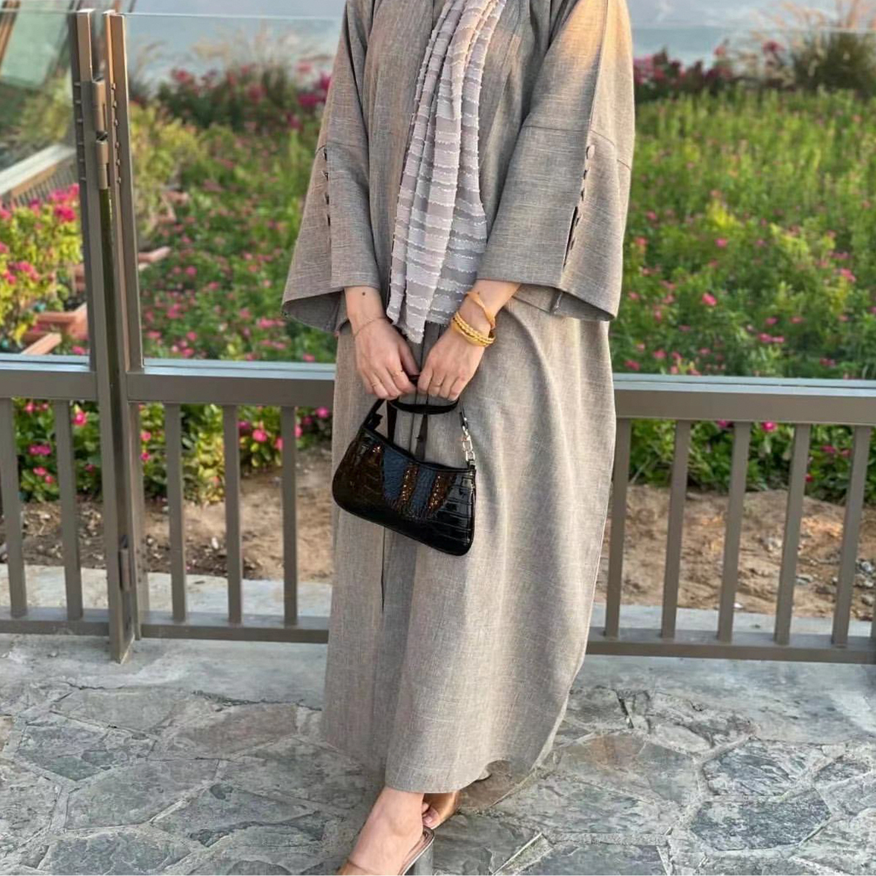 ファッション特大アバヤ Djellaba イスラム教徒ドレスドバイ全身アバヤドバイトルコイスラム教徒イスラムローブ ws53