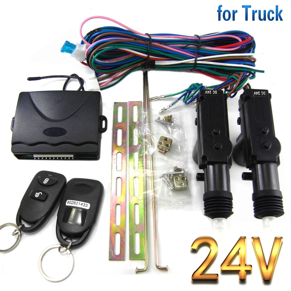 防水 24V トラックリモコン集中ロック盗難防止装置 8114 2 ドア 2 ボタン大型カート用大型機能
