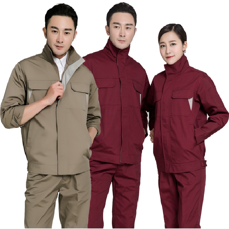 Woman men work overalls working uniforms spring autumn Coverall welding suit auto repair workshop mechanic Plus Size clothes set