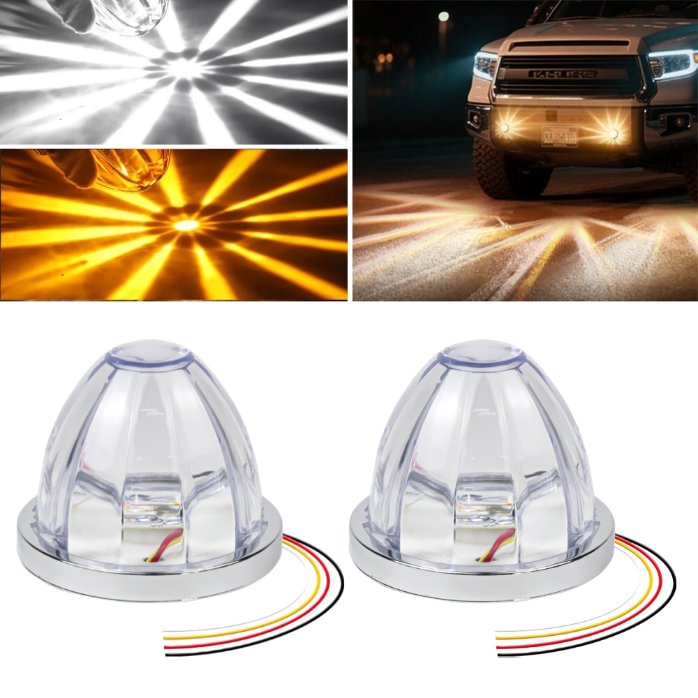 2 個デュアル革命スイカライトセミトラックライト LED スターウォーターメロン LED マーカー下グローライトトラック用