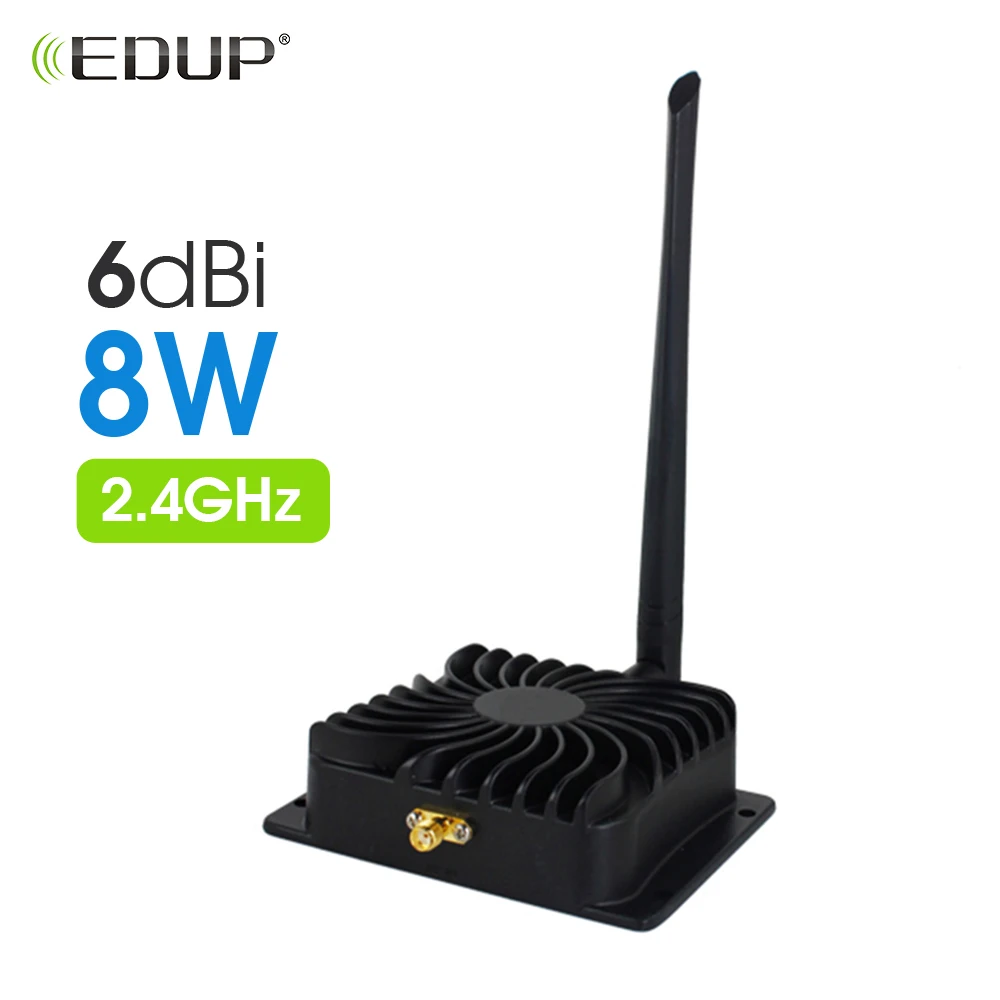 EDUP AB003 8 ワット WiFi ブースター 2.4GHz Wifi 電源信号アンプルーター範囲拡張ワイヤレスリモコン長距離エクステンダー