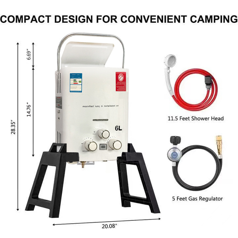 新しいモデル RV 屋外給湯器キャンプ工場用ポータブルガス給湯器