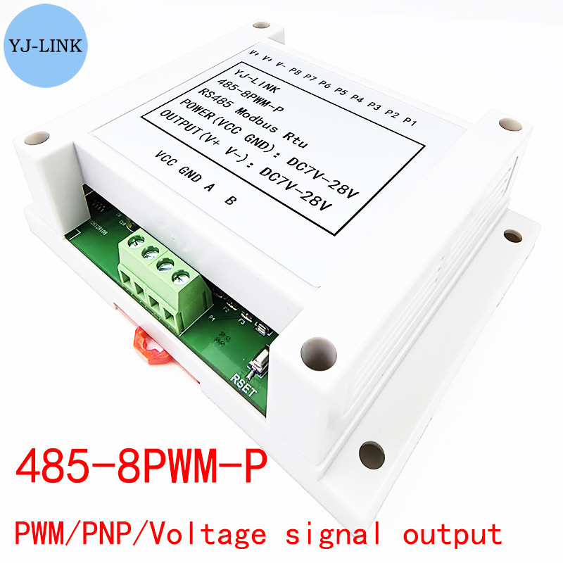 8 チャンネル 485 から PWM/PNP 信号出力方形波パルス信号発生器 Modbus