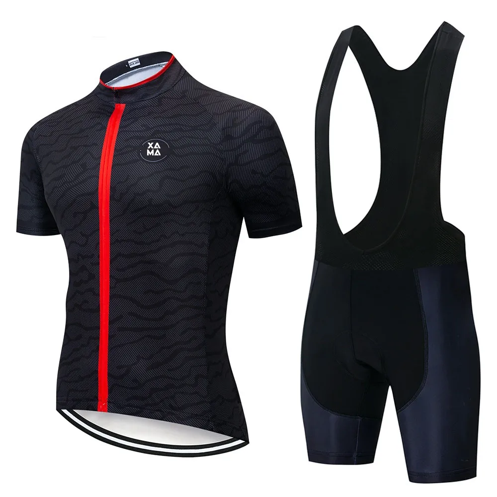 2026 サイクリング服 Mtb 男性衣類機器男プロフェッショナルシャツショーツ男性ジャンパー夏のバイクジャージよだれかけ男性の Tricuta