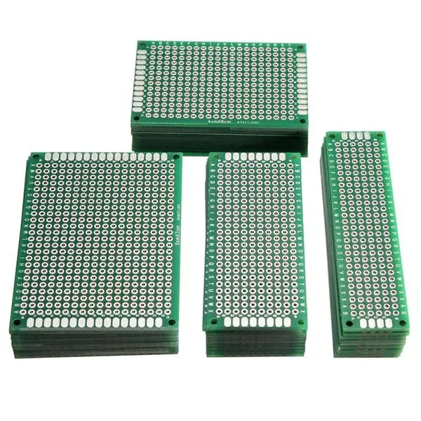 40 ピース/ロット FR-4 2.54 ミリメートル両面プロトタイプ PCB プリント回路基板