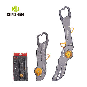 KLIFISHING アルミ製フィッシングプライヤー・フィッシュグリップ 多機能フィッシングツール 釣り糸切り フックリムーバー