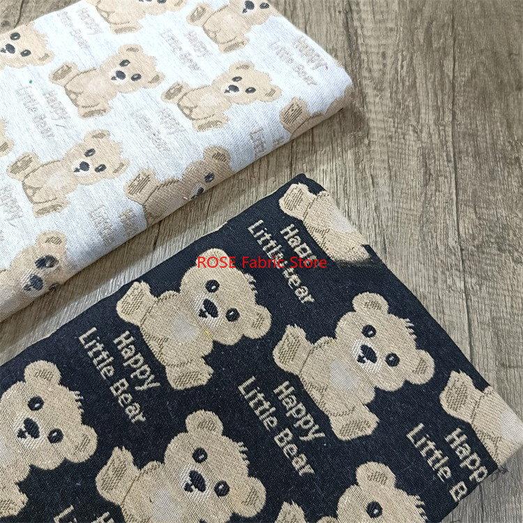 漫画の動物柄のジャカード生地、衣料品、ジャケット、コート、バッグ、帽子、DIY 手作り生地、デザイナー生地