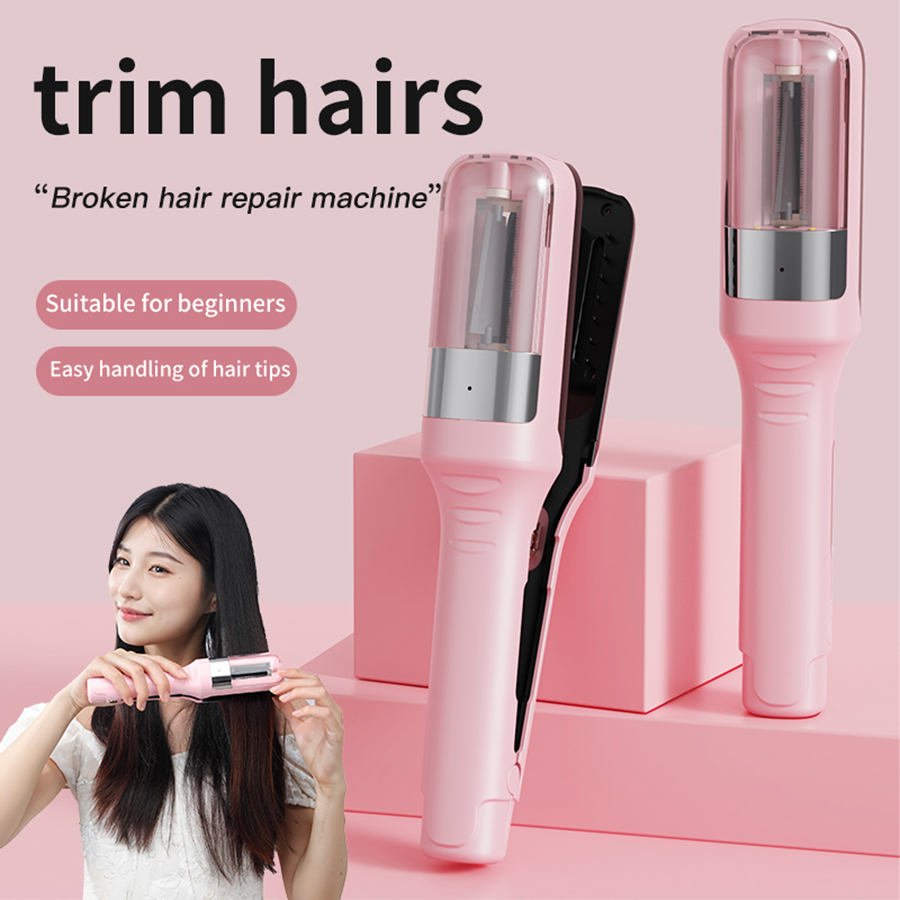 2-in-1 ワイヤレスヘアフォークトリマー、女性用電動ヘアフォークトリマー、USB 充電式ヘアフォークトリマー
