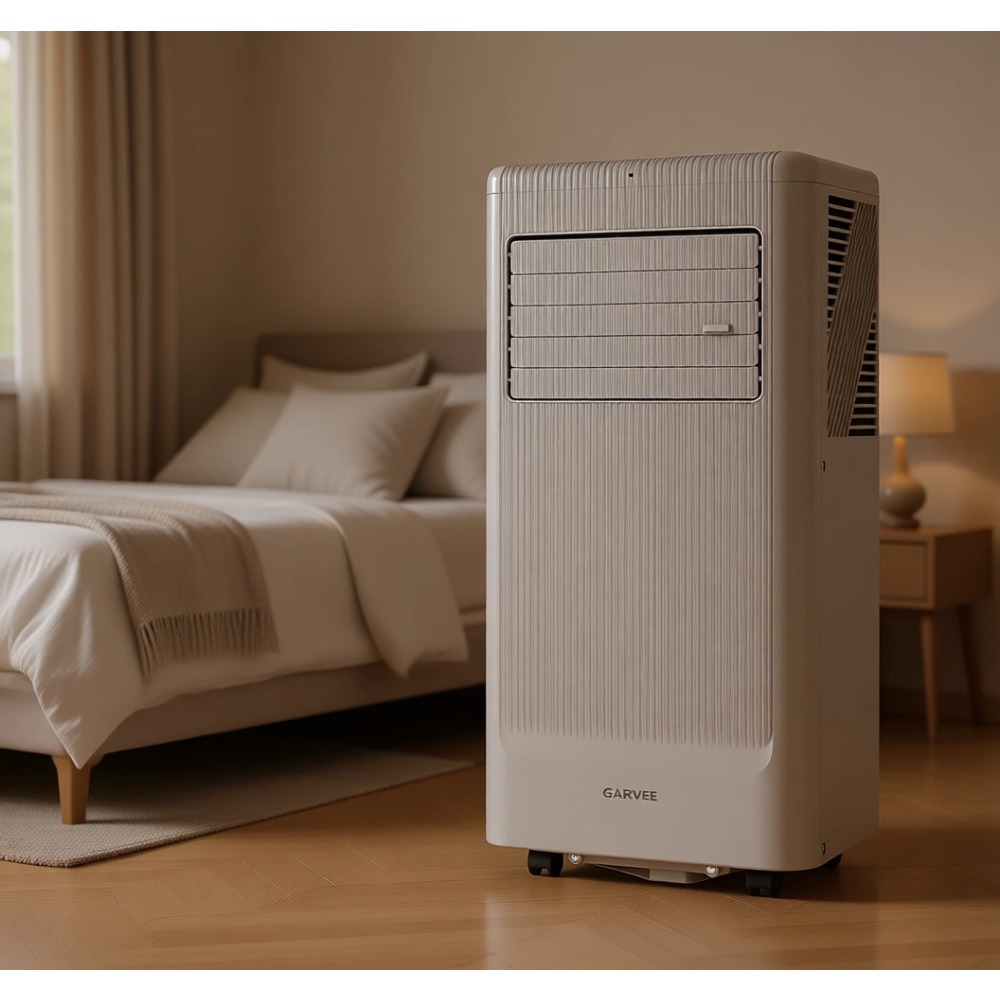 ポータブル 8000BTU エアコン、リモコン付き、除湿器、ファン、スリープモード、タイマー、設置キット、認定済み、ダークグレー