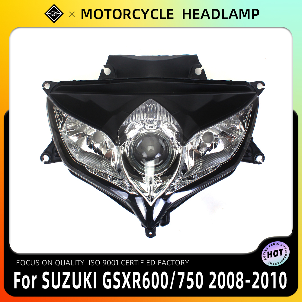 LQYL オートバイヘッドライトヘッドランプヘッドライトランプアセンブリスズキ GSXR600 GSXR750 GSXR GSX-R 600 750 K8 2008 2009 2010