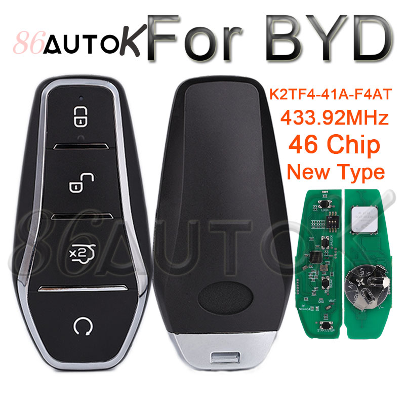 車のリモートキー 433.92MHz ID46 チップ BYD ドルフィン秦プラス DM-i 秦プラス EV 元プラス歌プロプラス K2TF4-41A-F4AT 車のキー