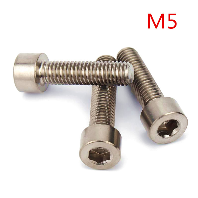 M5 DIN912 純チタン GR2 六角穴付きボルト M5*8/10/12/14/15/16/18/20/22/25/28/30/35/40/45/50