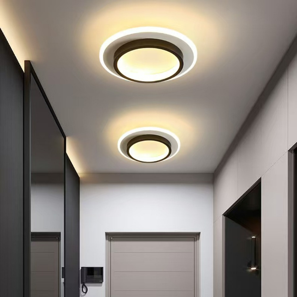 LEDモダンなLEDシーリングライト、廊下、階段、寝室、バスルーム用、円形天井取り付けシャンデリア屋内照明器具