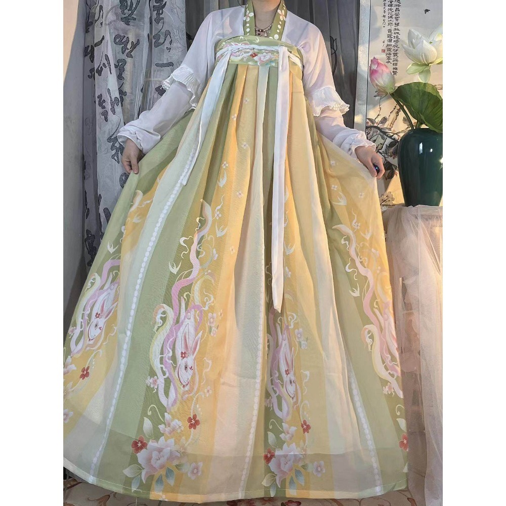 パフォーマンス衣装妖精ステージヴィンテージチャイナドレス夏の韓服ドレスコスプレエスニックスタイルの服女性服パーティー