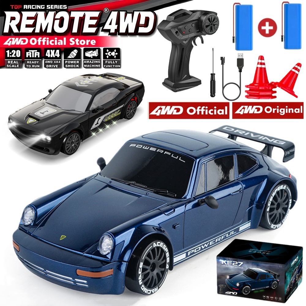 LEDライト付きリモートコントロールRCドリフトカー 2.4Gラジオ4WD 20KM/H高速RTR RCレーシングトラック車両おもちゃギフト子供大人用