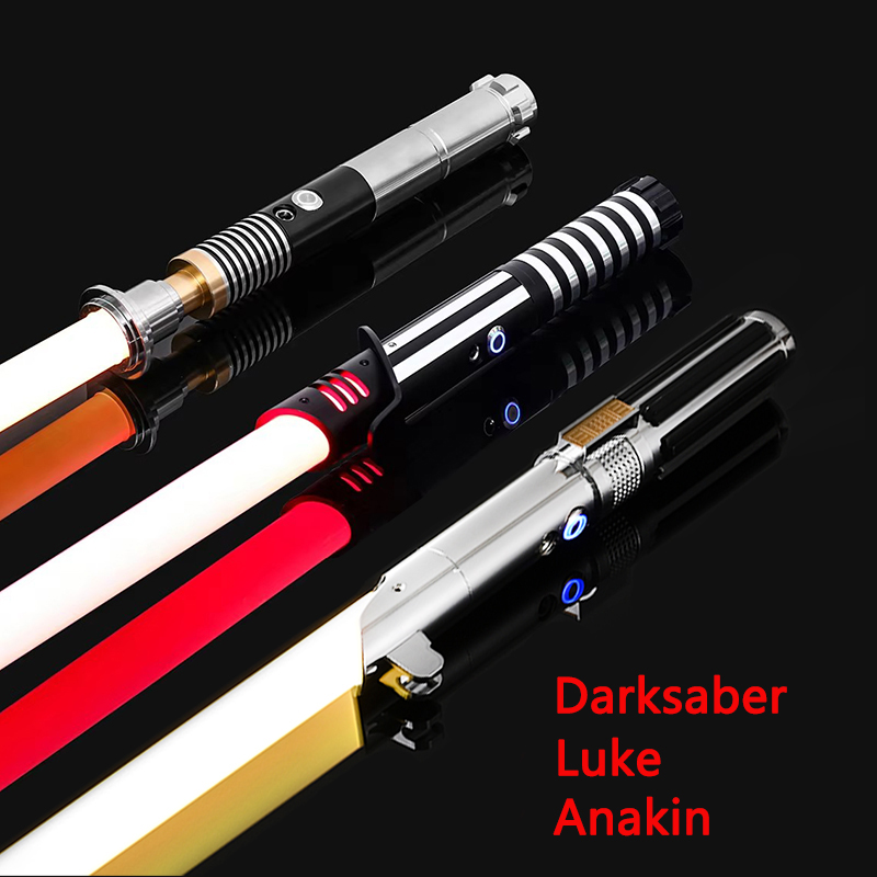 ルーク RGB ライトセーバー剣金属点滅レイブコスプレおもちゃサウンドフォントフォース FX FOC ブラスターおもちゃエスパーダセイバーデルース