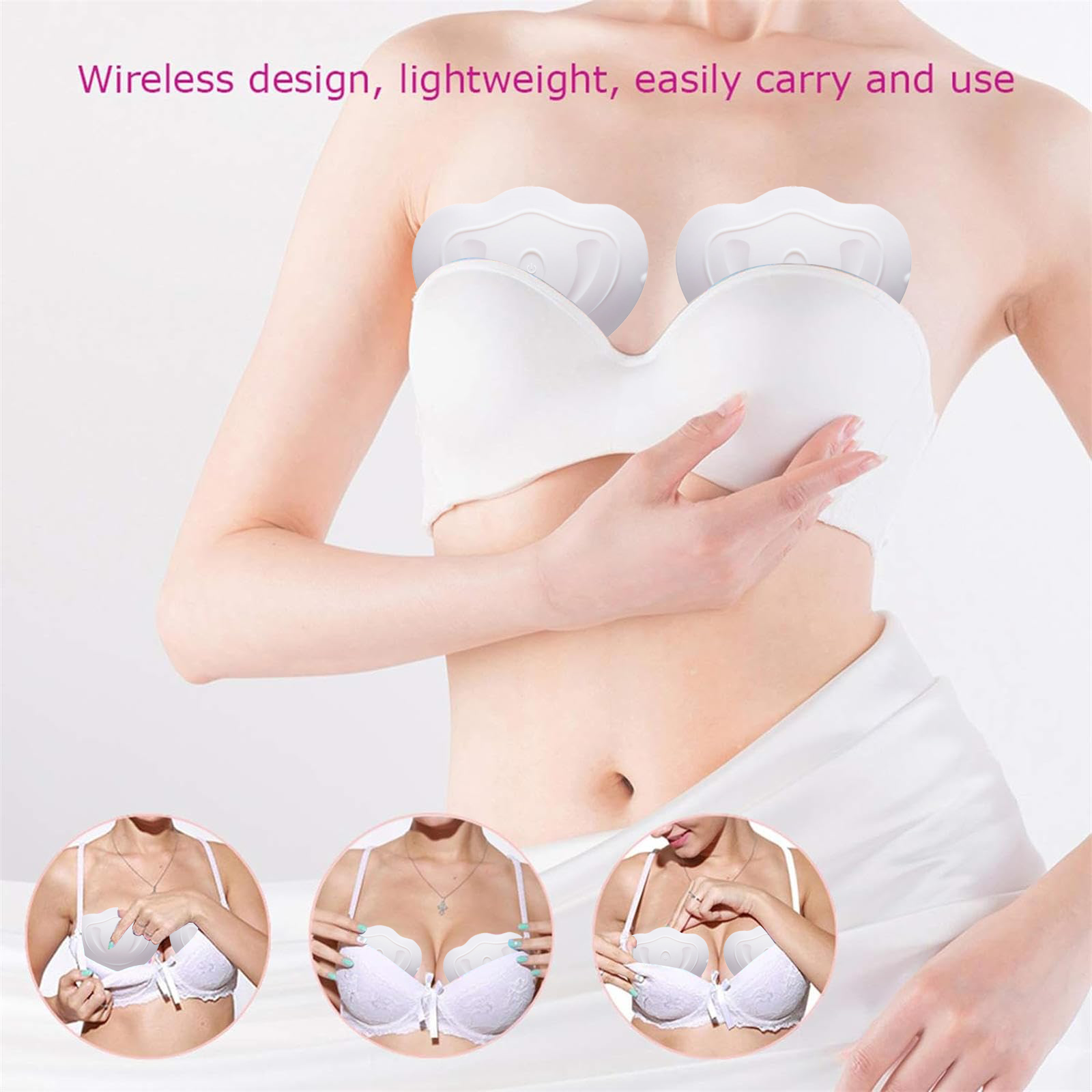乳房マッサージ器、電動乳房マッサージ器、家庭用乳房ケア装置、強化のための充電式乳房マッサージ器。