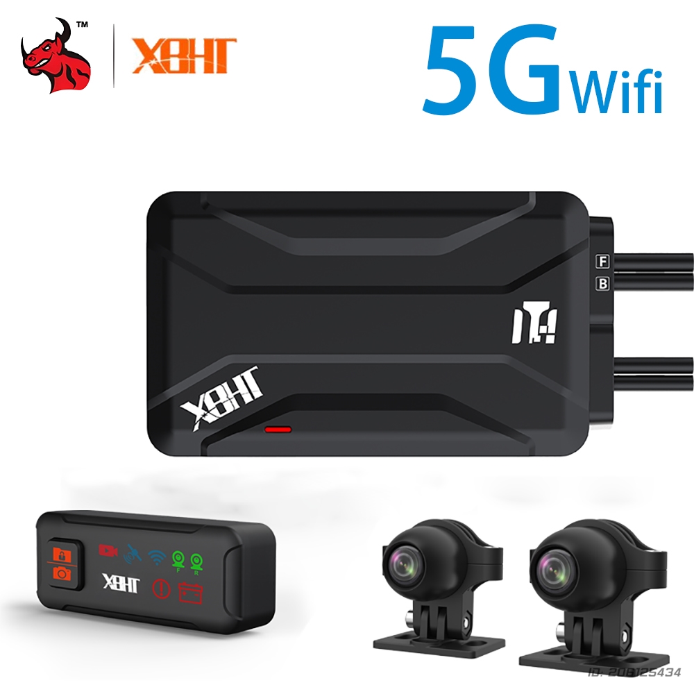 オートバイドライブレコーダースクリーンレス5G WiFiタイヤ空気圧監視バイクドライブレコーダー2K HDナイトビジョン防水