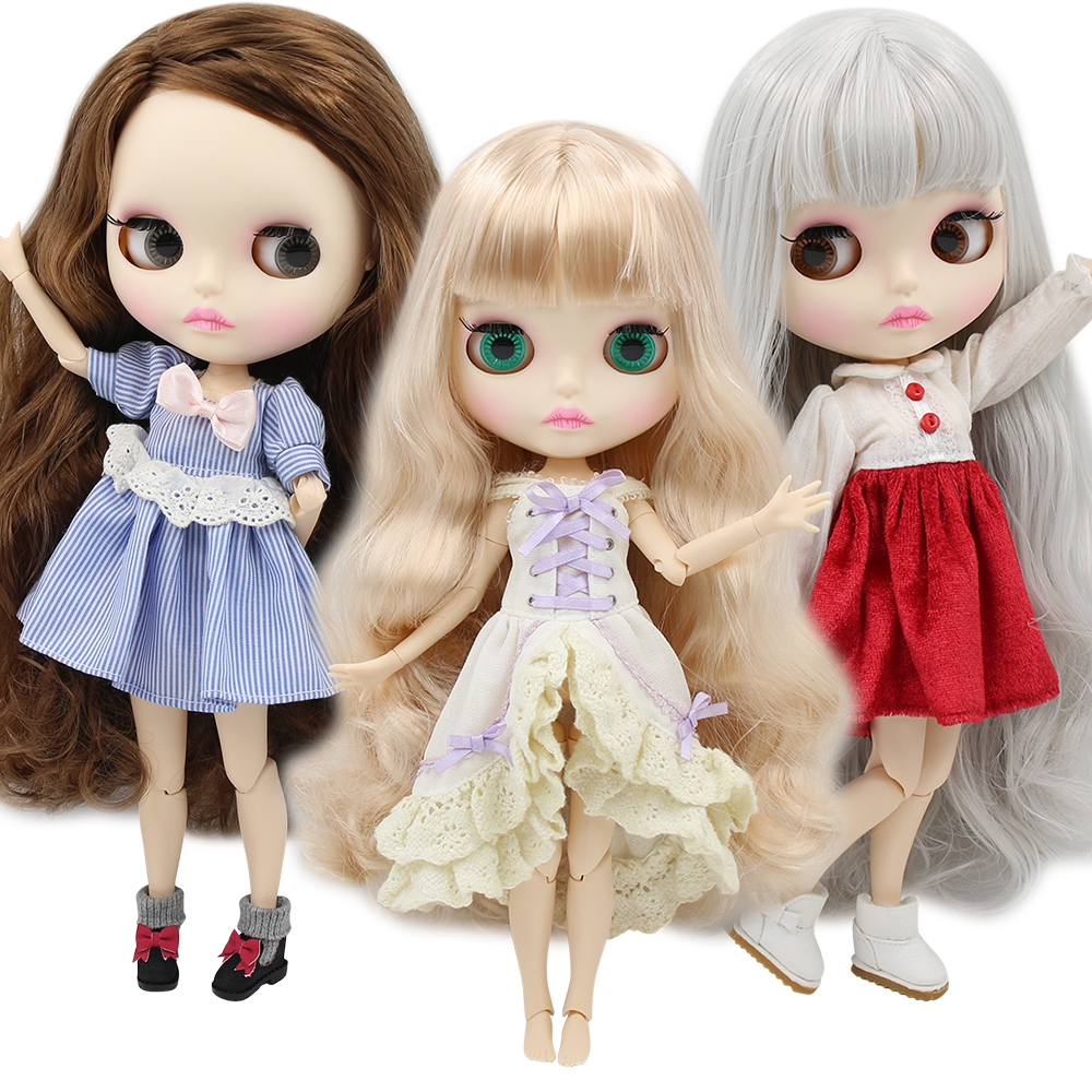 ICY DBS ブライス人形 1/6 ジョイントボディ白い肌のおもちゃカスタマイズされた人形 30 センチメートル bjd ランダムな目の色アニメおもちゃ女の子ギフト