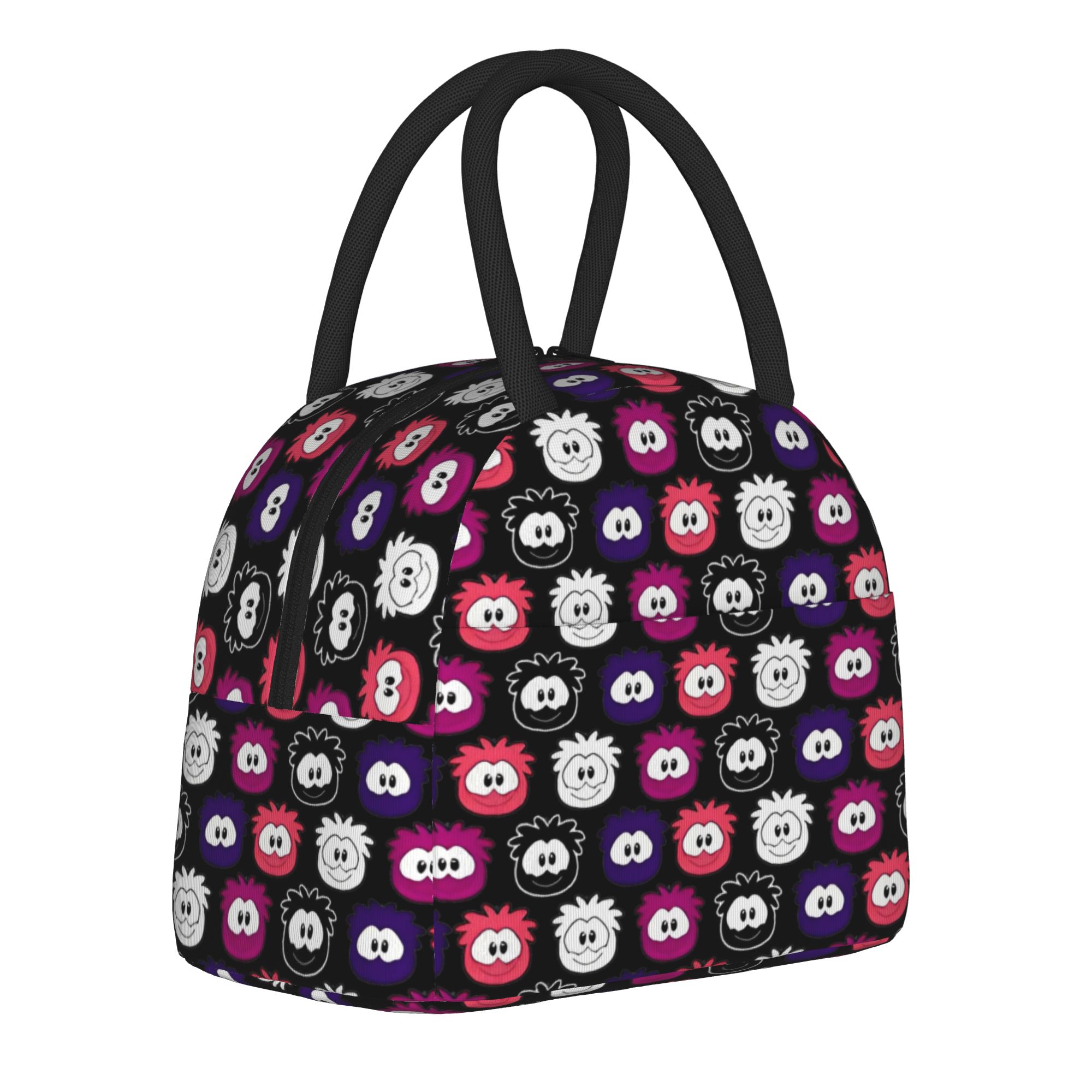 Club Penguin Puffle GenderfluidPride 断熱ランチバッグ サーマルバッグ 再利用可能、食事容器 ラージトート ランチボックス 弁当ポーチ