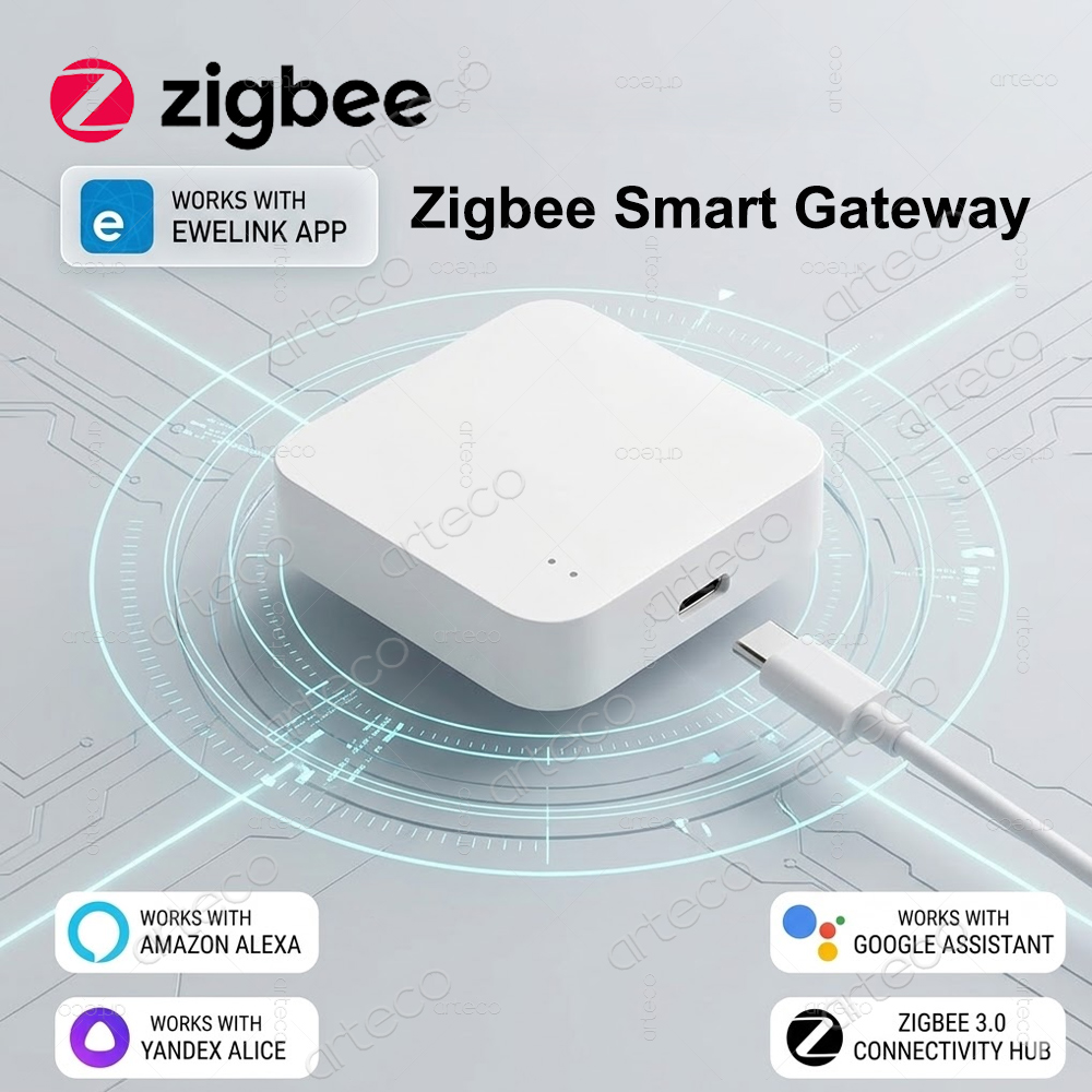 Zigbee 3.0 ゲートウェイ ハブ スマート ホーム ワイヤレス Zigbee ブリッジ eWeLink アプリ リモート コントロール オートメーション デバイス Alexa Google 音声コントロール