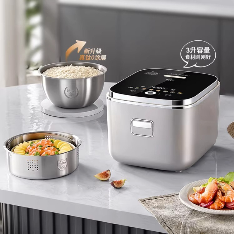 純チタン IH炊飯器 0コーティング 大容量 スマート多機能 家庭料理用電気炊飯器